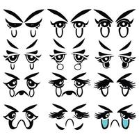 Set of different eyes expressions vector