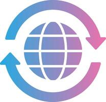 Slow Glyph Gradient Icon Design vector