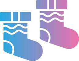 Socks Glyph Gradient Icon Design vector