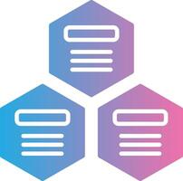 Infographic Elements Glyph Gradient Icon Design vector
