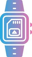 Sim Card Glyph Gradient Icon Design vector
