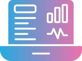 Dashboard Glyph Gradient Icon Design vector