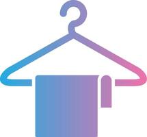 Clothes Hanger Glyph Gradient Icon Design vector