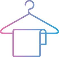 Clothes Hanger Line Gradient Icon Design vector