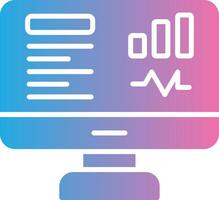 Dashboard Glyph Gradient Icon Design vector