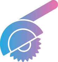 Mitre Saw Glyph Gradient Icon Design vector