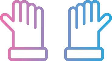 Gloves Line Gradient Icon Design vector