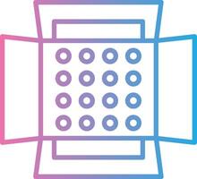 Soft Box Line Gradient Icon Design vector