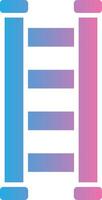Step Ladder Glyph Gradient Icon Design vector