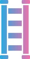 Step Ladder Glyph Gradient Icon Design vector