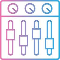 Sound Mixer Line Gradient Icon Design vector