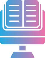 OnGlyph Gradient Multi Circle Learning Glyph Gradient Icon Design vector
