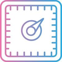 Gauge Line Gradient Icon Design vector