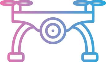 Camera Drone Line Gradient Icon Design vector