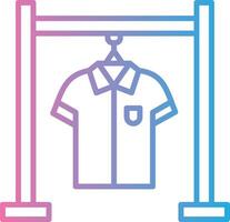 Clothing Rack Line Gradient Icon Design vector