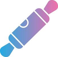 Rolling Pin Glyph Gradient Icon Design vector