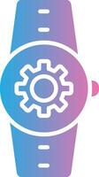 Settings Glyph Gradient Icon Design vector