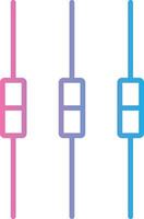 Box Plot Line Gradient Icon Design vector