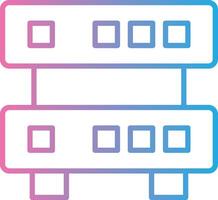 Data Quality Line Gradient Icon Design vector