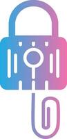 Picklock Glyph Gradient Icon Design vector