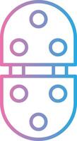 Hinge Line Gradient Icon Design vector