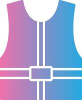 Jacket Glyph Gradient Icon Design vector