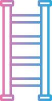 Step Ladder Line Gradient Icon Design vector