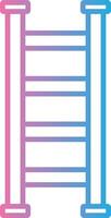 Step Ladder Line Gradient Icon Design vector