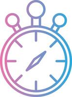 Compass Line Gradient Icon Design vector