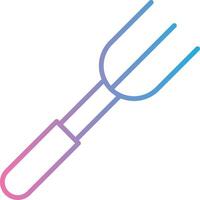 Fork Line Gradient Icon Design vector