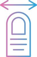 Tap Drag Line Gradient Icon Design vector