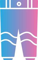 Trousers Glyph Gradient Icon Design vector