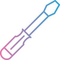 Screw Driver Line Gradient Icon Design vector