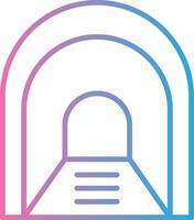 Aisle Line Gradient Icon Design vector