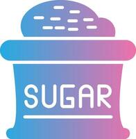 Sugar Glyph Gradient Icon Design vector