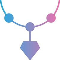 Locket Glyph Gradient Icon Design vector