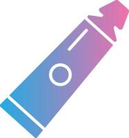 Tooth Paste Glyph Gradient Icon Design vector