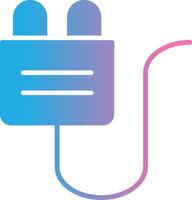 Plug Glyph Gradient Icon Design vector