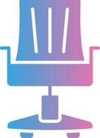Office Chair Glyph Gradient Icon Design vector
