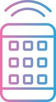 Remote Control Line Gradient Icon Design vector
