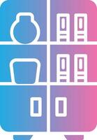 Display Case Glyph Gradient Icon Design vector