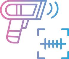 Scanning Line Gradient Icon Design vector