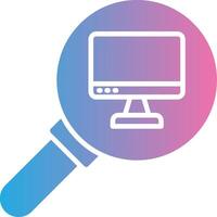 Audit Glyph Gradient Icon Design vector