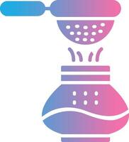 Coffee Filter Glyph Gradient Icon Design vector