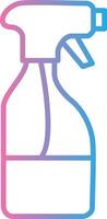 Cleaning Liquid Line Gradient Icon Design vector