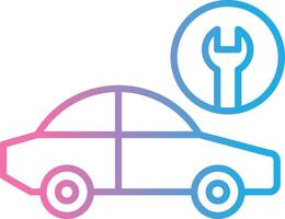 Car Service Line Gradient Icon Design vector