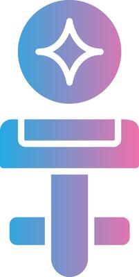 Cufflinks Glyph Gradient Icon Design