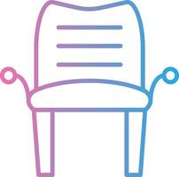 Armchair Line Gradient Icon Design vector