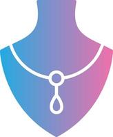 Necklace Glyph Gradient Icon Design vector