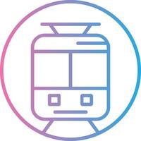 Underground Train Line Gradient Icon Design vector